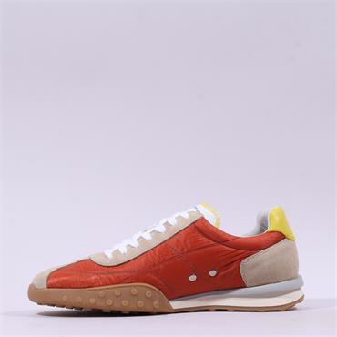 Ambitious Waffle Retro Trainer - Orange Beige